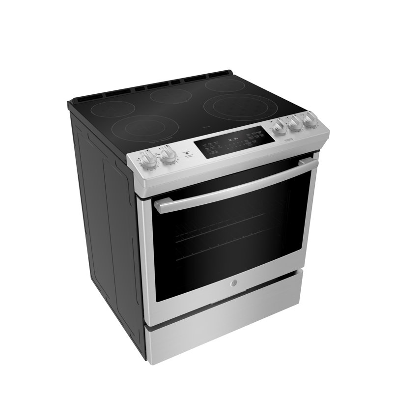 30" 5.3 cu ft. Slide-in Electric Range, Stainless Steel