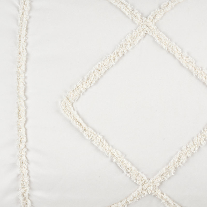 Twill Geometric - Set of 2, Ivory