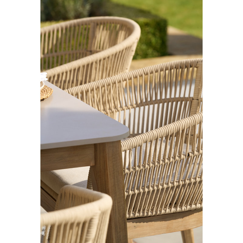 Geraldo Rectangular 6 - Person 200cm Long Dining Set