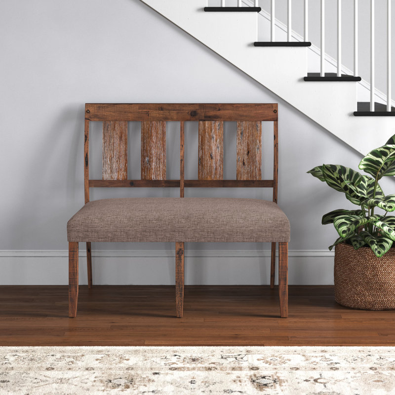 Alexus Polyester Upholstered Bench