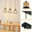 3-Light Black Kitchen Island Pendant