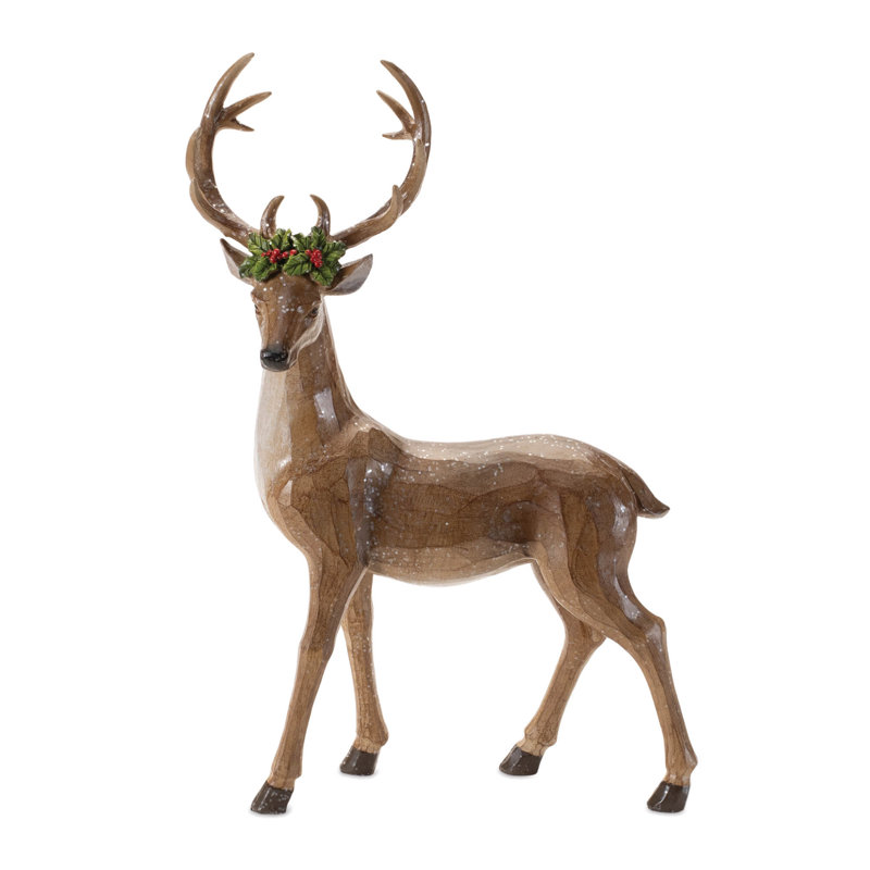 Figurine de cerf des Fêtes (ensemble de 2)