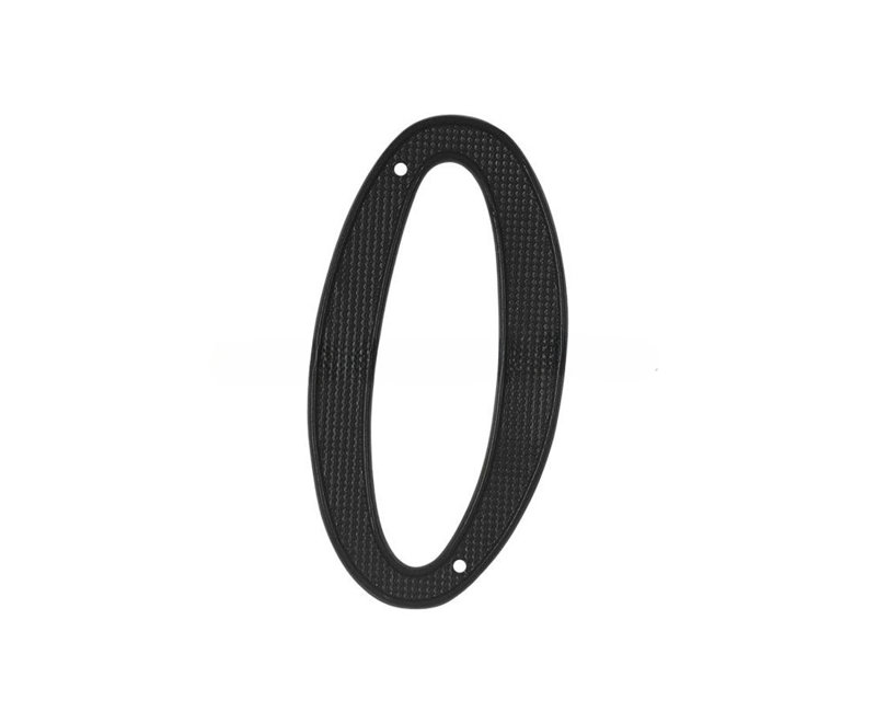 Deltana RNZ4-0 4" Numbers Zinc Die-Cast, Black