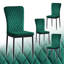 Modern Faux Leather Upholstered Dining Chair with Tufted High Back and Silver Electroplated Leg-1824846391-1824846378-1844642645