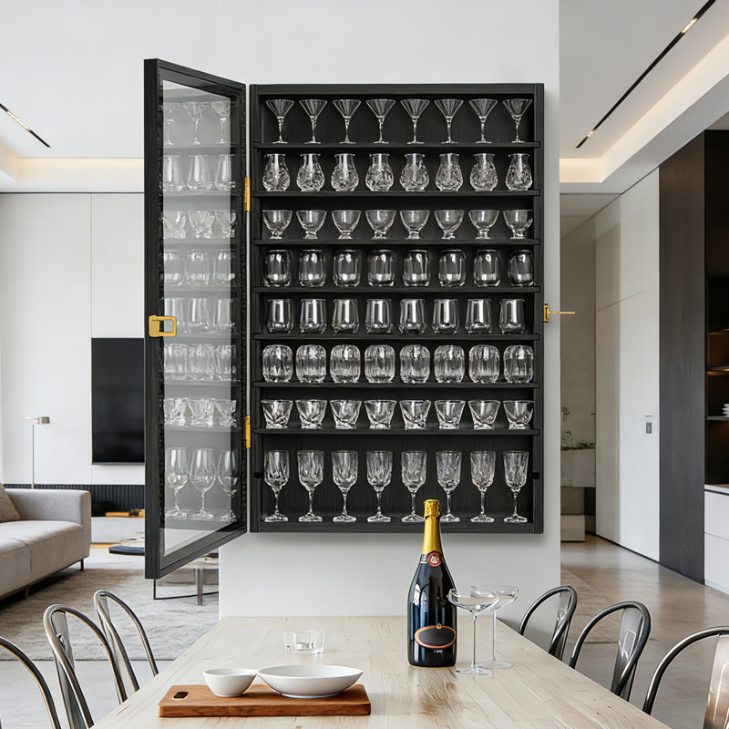 Vitrine murale en verre