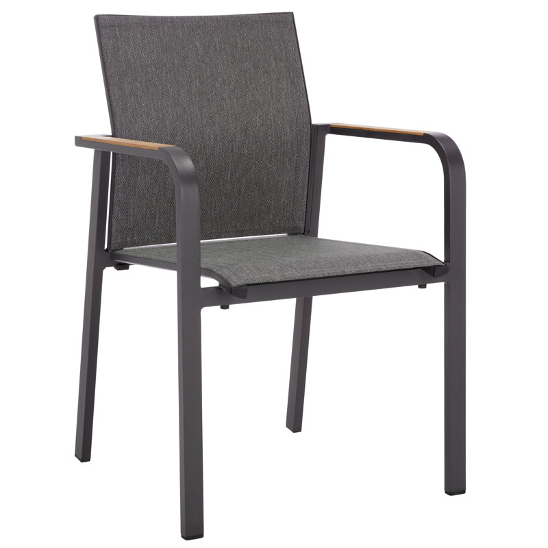Fauteuil Dexter avec ensemble en teck 2, Gris