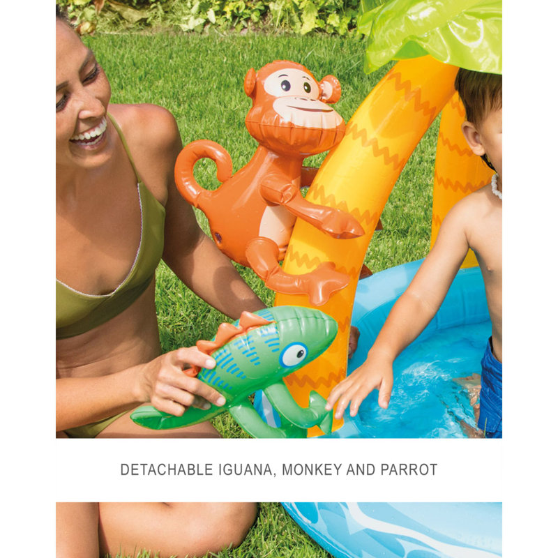 Jouets et gonflables île tropicale