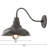 1 Light Outdoor Wall Lighting