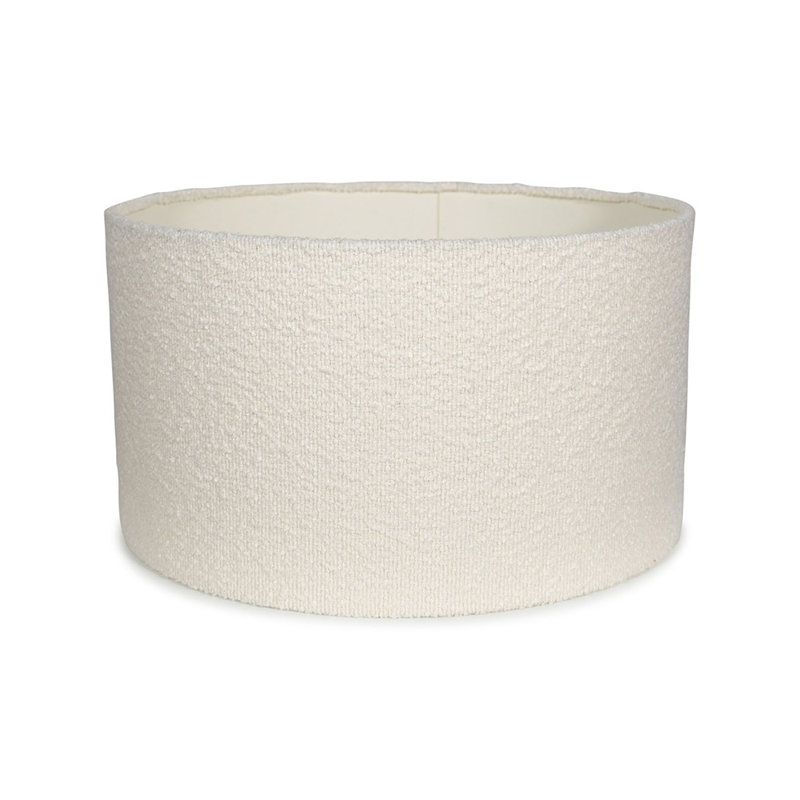 Drum Cotton Pendant Shade ( Screw On ), 25cm H x 45cm W x 45cm D, Cream