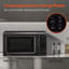 Micro-onde de comptoir tactile numérique 700 watts 0,7 pieds cubes Magic Chef, noir