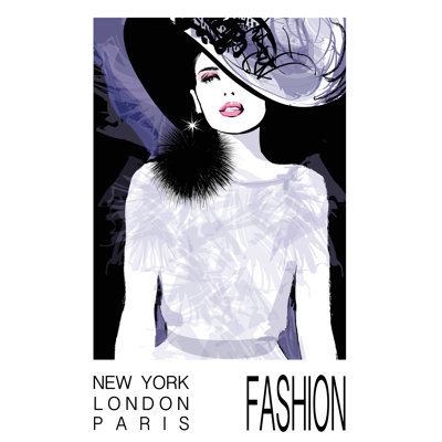 Fashion Model by Isaxar - Wrapped Canvas Print
