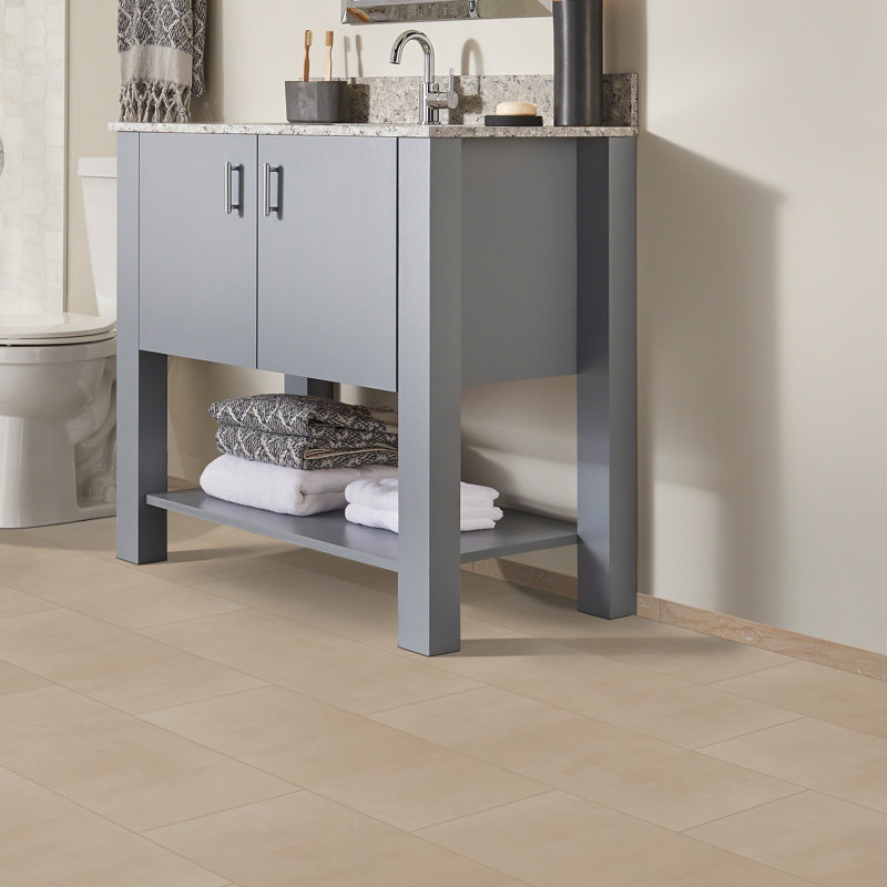 Aria Oro 18" x 3" Beige Polished Porcelain Bullnose Tile Trim