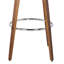 Tabouret de bar pivotant à hauteur de comptoir ou de bar avec dossier bas ouvert en similicuir et bois-44179696-80824321-62257035