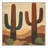 Machine Washable Ortencia Cactus Modern Rustic Vintage Look Rug in Brown – Beige Binding-1388025827