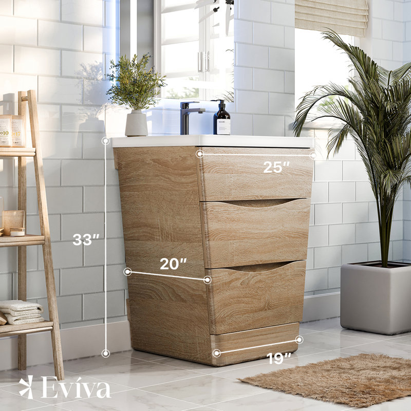 Caddric 25" Single Bathroom Vanity Set