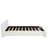 White Boucle Upholstered Bed-791905059