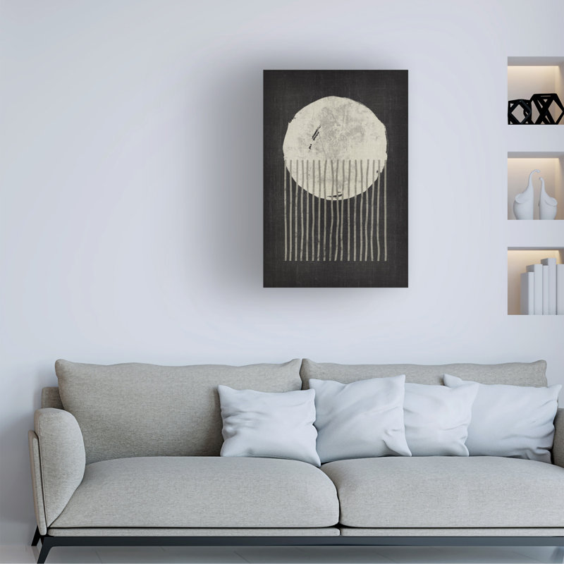Œuvre sur toile méduse, H 19 po x l 12 po