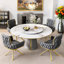 Helmville Tufted Velvet Metal Armchair (1Pcs)-1326291470-1295454516