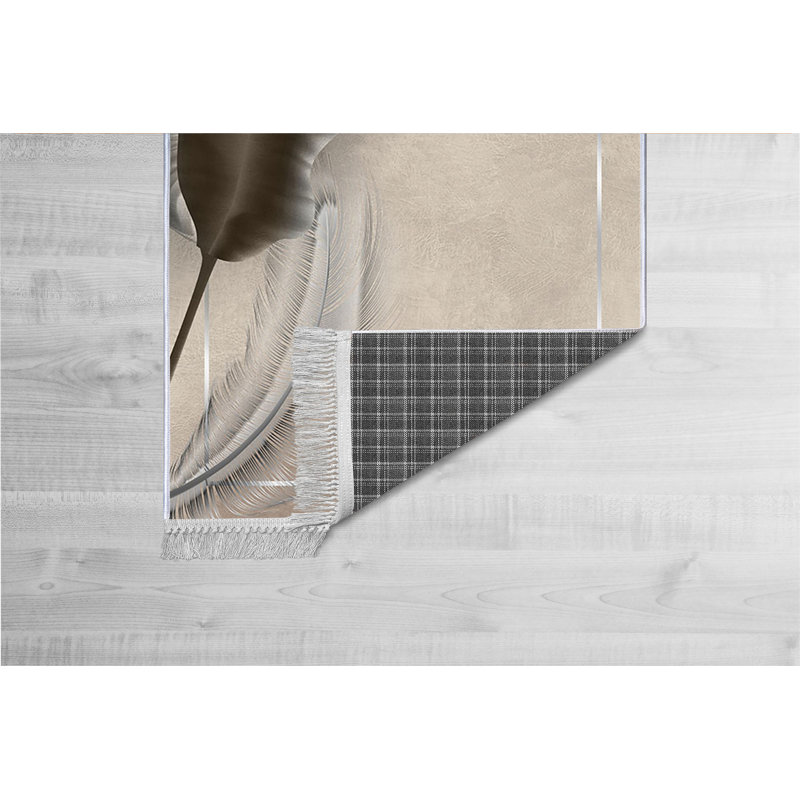 Luxurious Velvet Area Rug, 5.2 x 7.5 ft | 100% Velvet Fabric, 100% Cotton Sole, 0.4 in Pile Height | Antibacterial, Non-Slip, Machine Washable | Elegant 3D Digital Print, Perfect for Living Room & Bedroom Décor