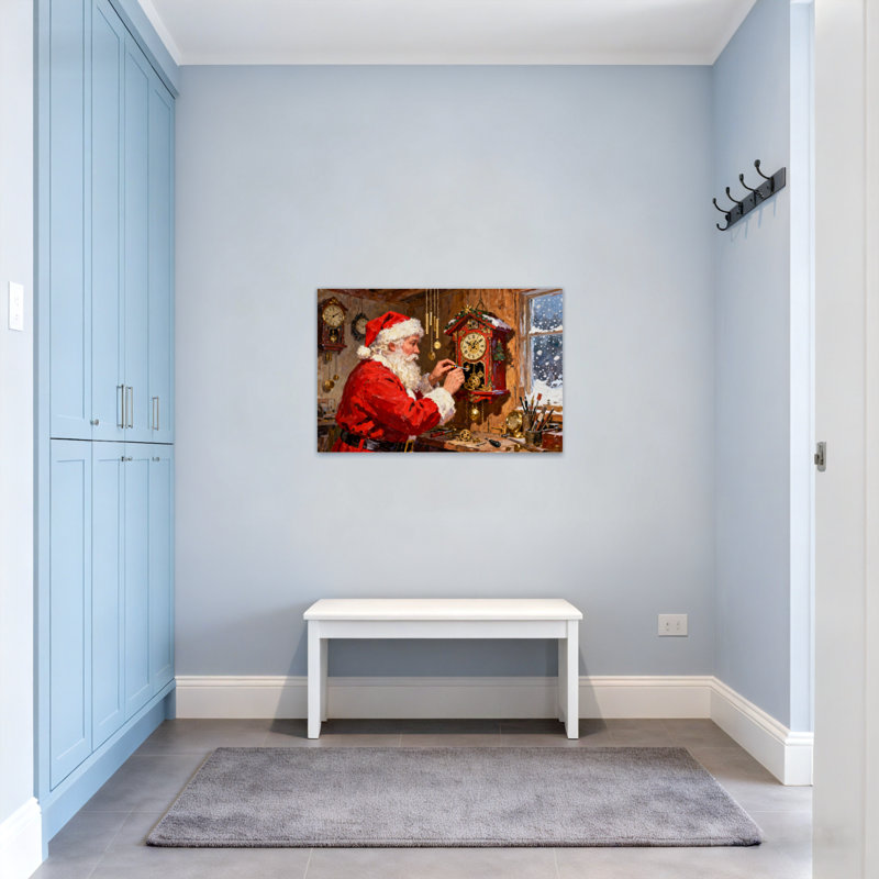 Horloge coucou de Noël, H 12 po x l 18 po