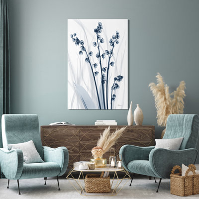 «Radiant Blues 1» par Albert Koetsier - reproduction de photo non encadrée sur verre