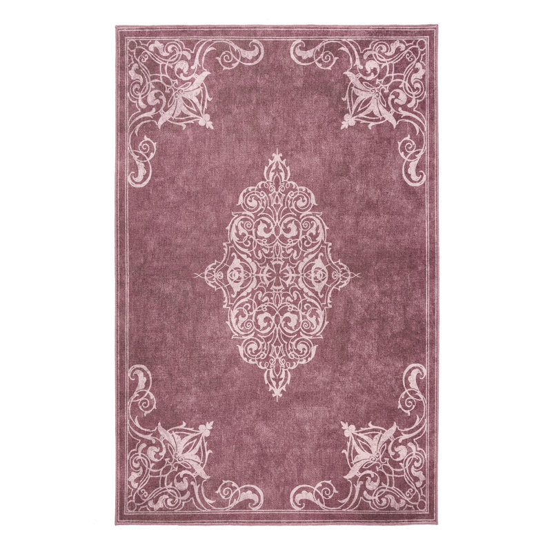 Geometric Digitally Printed 100% Polyester Area Rug, Runner 61 x 230 cm