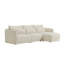 Canapé modulaire incurvé en chenille de 119 po avec méridienne-1868381499-1868381493