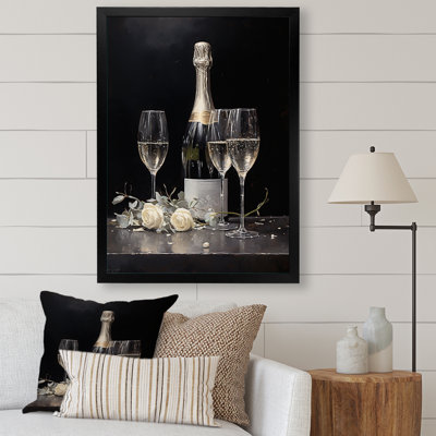" Cuves Sparkling Champagne Canvas I "