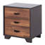 Table d'appoint en noyer avec tiroirs 3/4