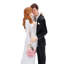 Figurine de mariage pour couple de fiancés