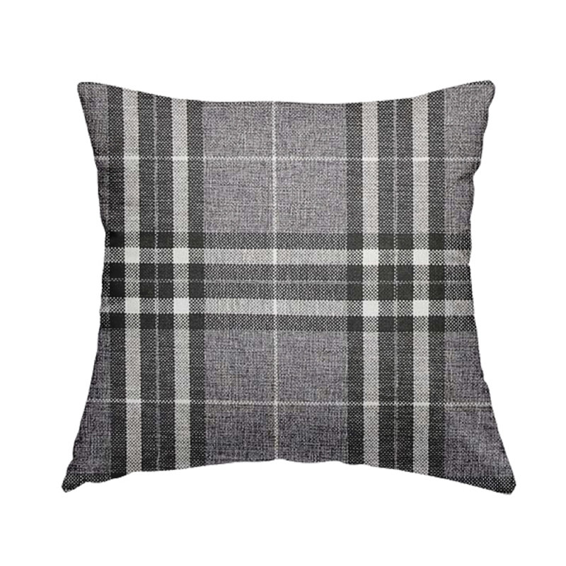 Vassallo Plaid Square Throw Cushion, 55 x 55 cm