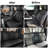 Red Rain Black Leather Seat Cover for 2014-2018  Chevy Silverado Seat Cover Truck Seat Protector