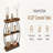 3-Tier Industrial Console Table