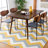 Rodgers Hand Woven Flat Weave Wool/Cotton Chevron Rug in Ivory/Gold/Gray-737376254