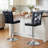 Vintage Faux Leather Bar Stools Set of 2, Adjustable Height Swivel with Crystal Clasp-816088255