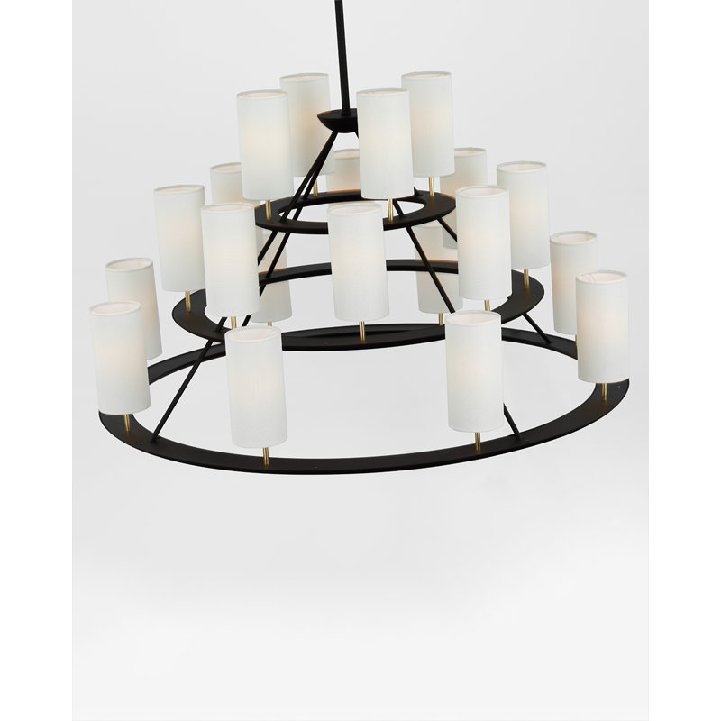 Trevi 20 - Light Chandelier, White, Gild