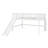 Solid Wood Floor Loft Bed With Slide And Ladder-703661509