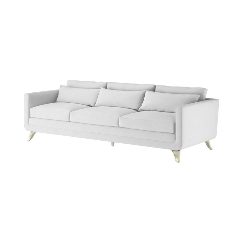 Tatum Upholstered 100'' Sofa, Salted White, Page Snow (Performance fabric) 1355-91