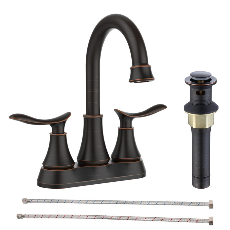 Bathroom faucet with 360 degree turn spout, Oil-Rubbed Bronze