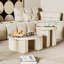 Table basse moderne simple de style crème