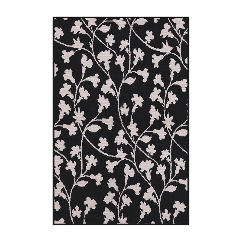 Tapis noir Osbonre, Rectangle 5 pi x 7 pi