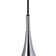 Evan 1 - Light Chrome Teardrop Pendant