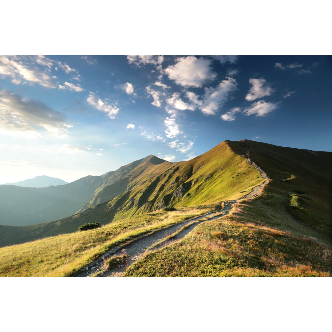 Leinwandbild Trial to the Peak im Tatra-Gebirge