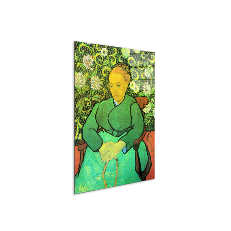 La Berceuse (Augustine Roulin) By Van Gogh Vincent 80cm H X 60cm W CrystalArt Material Acrylic Glass Effect, Frameless Panel Lightweight Ready to Hang