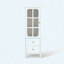 Buffet Minimalist avec portes en verre et double tiroir - Buffet moderne en bois-521905922