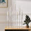 Ensemble de 4 candélabres en acrylique transparent à 7 bras pour la fête d'Halloween (hauteur de 26,5 po)-230932308