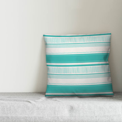 Striped Outdoor Throw Pillow
