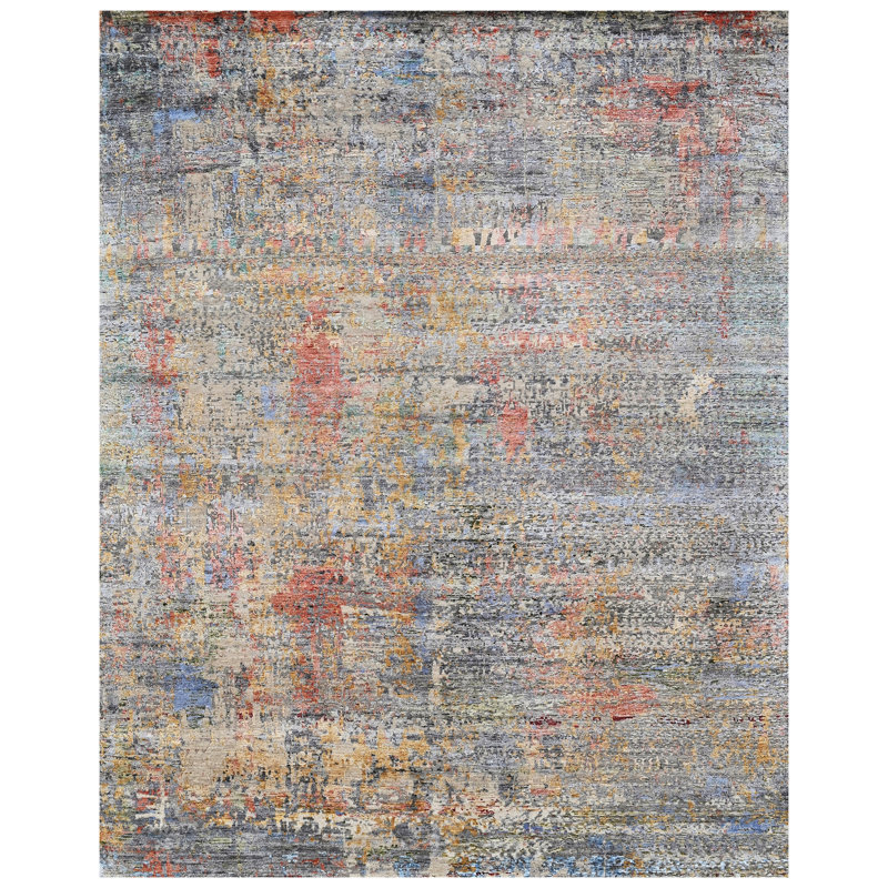Hand Knotted Indoor Rug, Rectangle 9' x 12'