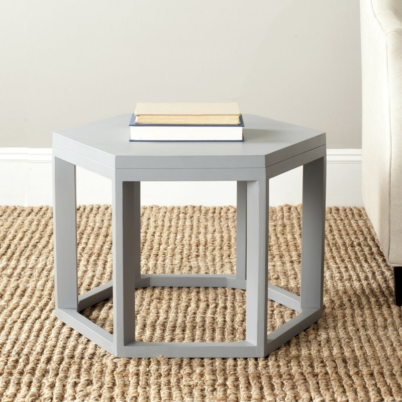 Table de bout cadre Heidi, Bleu gris perle