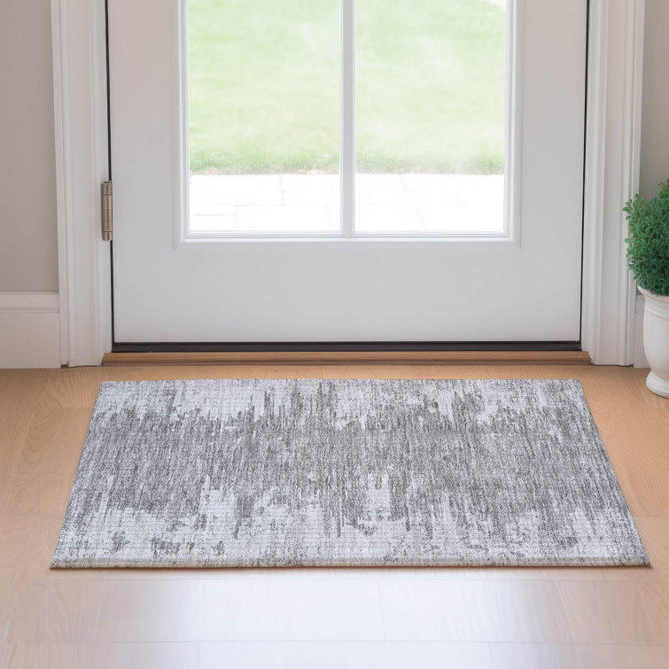 Premium Machine Washable Kolten Silver Rug